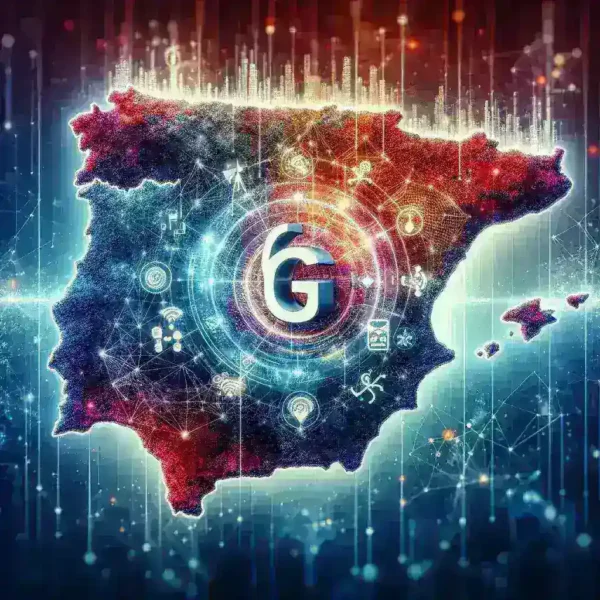 "Informe de la CNMC sobre el impacto del 6G en España, mostrando gráficos y datos sobre la conectividad y avances tecnológicos."