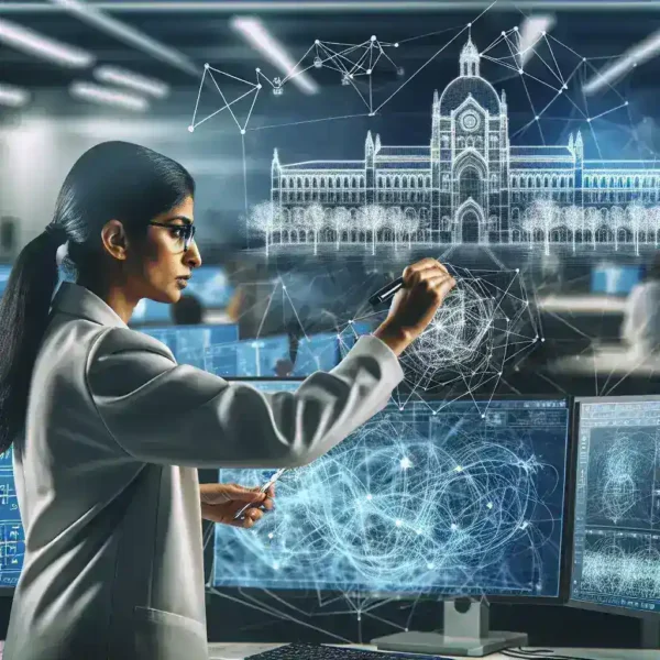 "Investigadores de la Universidad de Valencia desarrollando algoritmos de análisis para optimizar redes eléctricas, mejorando la eficiencia y sostenibilidad energética."